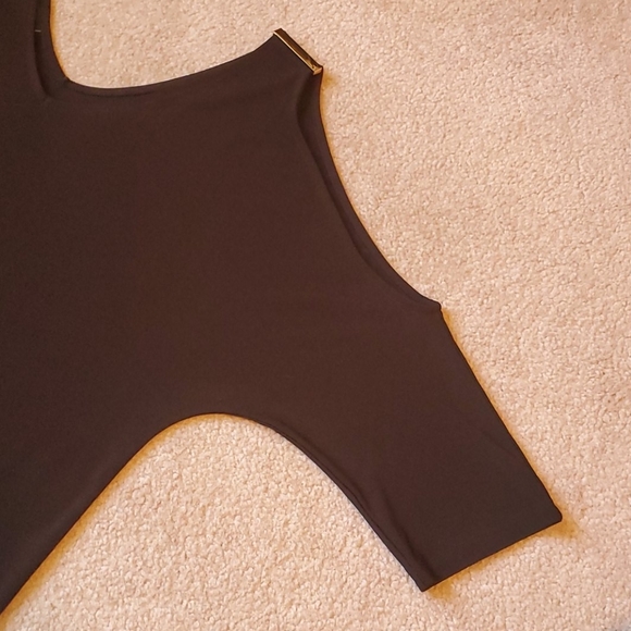 International Concerts black cold shoulder blouse - Picture 9 of 10